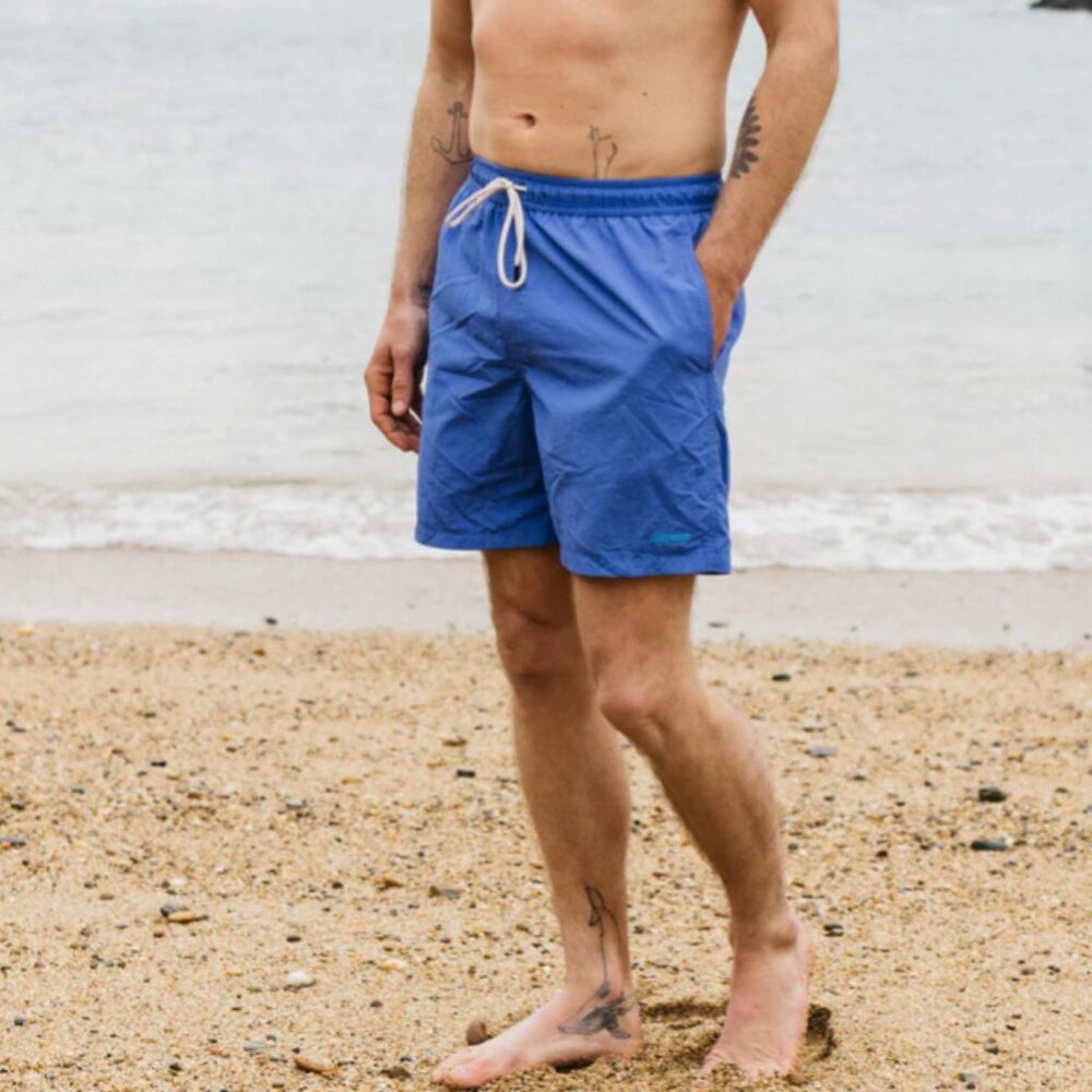 NWT Finisterre Men's Atlas Swim Short Lake Blue, Size 28